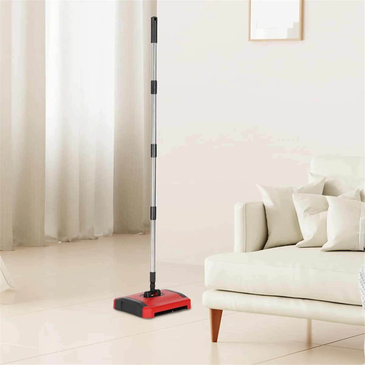 Barredora Manual para Alfombras – Limpiador de Pelos y Polvo